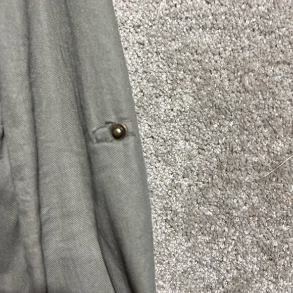 Red Snap Woman’s Green Zip Button Down Utility Jacket Size Medium - Picture 5 of 9